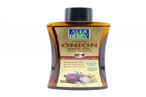 Brown Herbal Asta Berry Onion Hair Oil, Made With Pure And Natural Ingredients