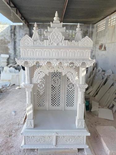 Indian White Marble Home Decorative Pooja Mandir For Home