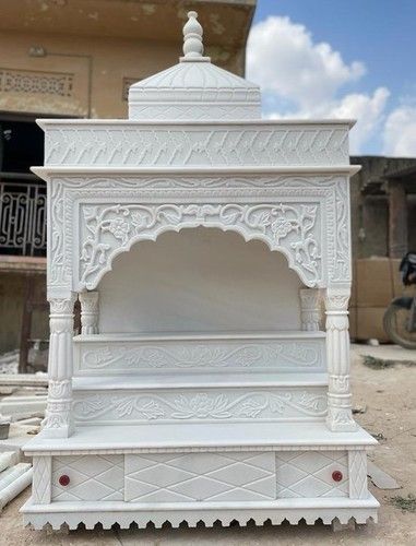 Indoor Hand Carved Pooja Mandir for Home