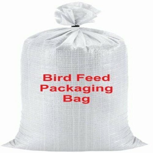 Light Weight Plain White, Pp Bird Feed Packaging Sack Woven Bag