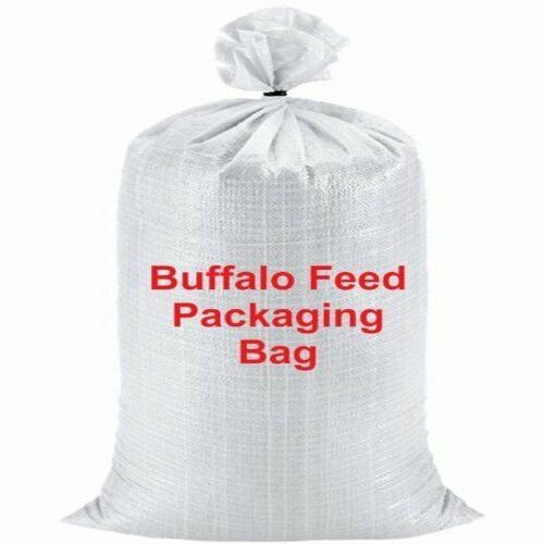 Light Weight Plain White, Pp Buffalo Feed Packaging Sack
