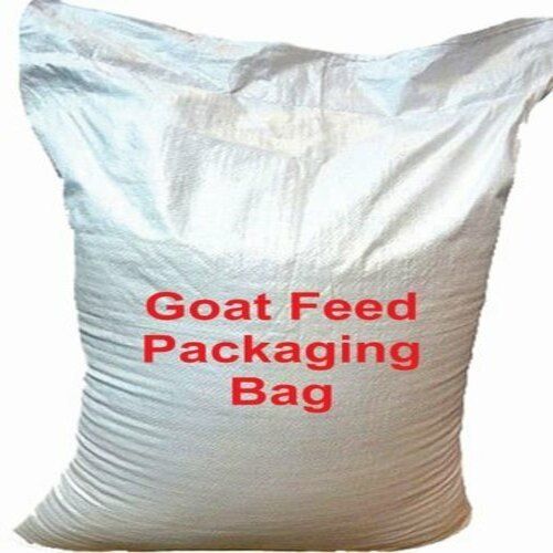 Light Weight Plain White, Pp Goat Feed Packaging Sack