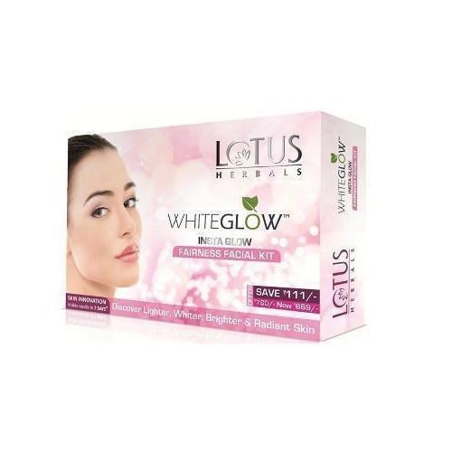 Lotus Herbals White Glow Insta Glow Fairness Facial Kit For Brighter Skin Best For: Daily Use