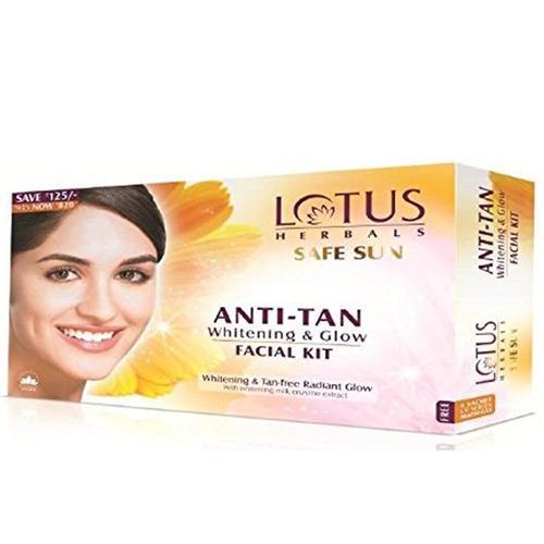 Lotus Safe Sun Anti Tan Whitening Facial Kit, Rich In Antioxidant-Rich Ingredients Best For: Daily Use