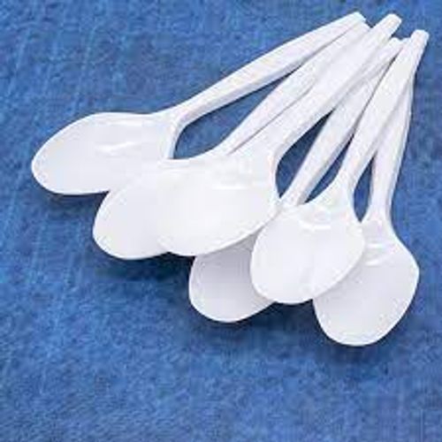 Multi-Purpose Use And Simple White Plastic Spoon 