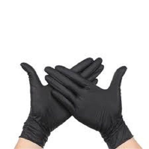 Non Sterile And Bacteria Protection Powder Free Black Surgical Hand Gloves Grade: Medical