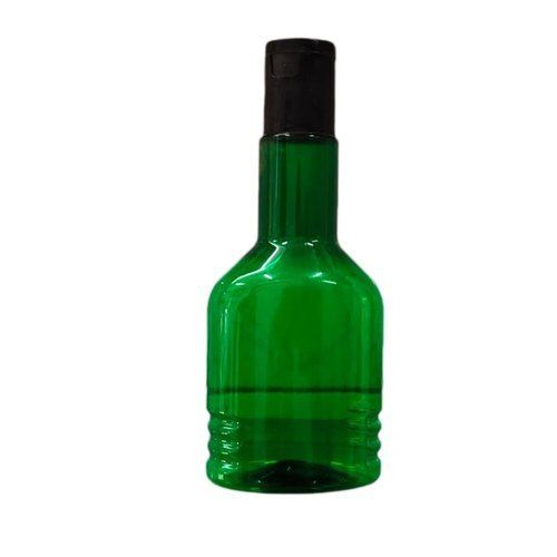 Screw Cap Hair Serum Green Color Pet Bottle, 120 Milliliter