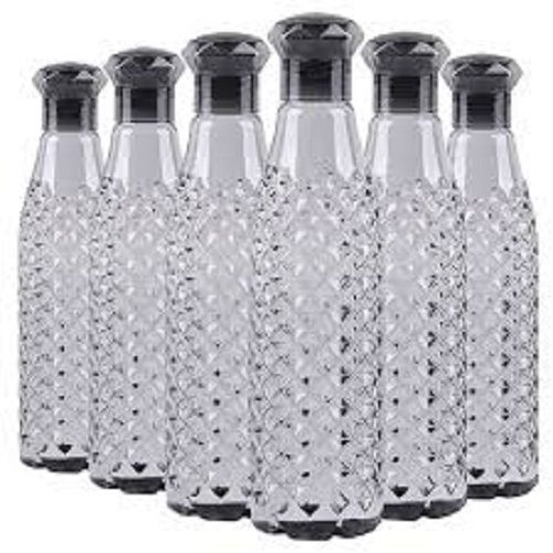 Sturdy Quality Unbreakable And Reusable Diamond Shape Plastic Water Bottle Capacity: 1 Liter/Day