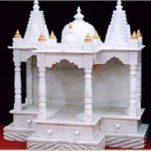 Carving White Marble Home Decorative Indoor Handmade Temple For Home