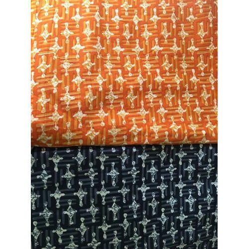 100 Percent Cotton Orange And Blue Batik Fabric Perfect For Upholstery, Clothing, Quilts And More Density: 200 Kilogram Per Cubic Meter (Kg/M3)