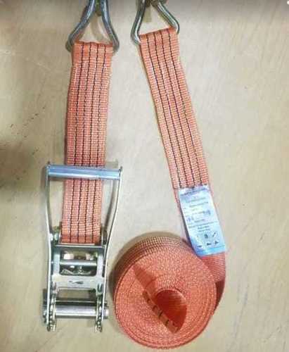 Best Heavy Material And Very Strong Orange Color Cargo Lashing Belts Length Of Belt: 5  Meter (M)