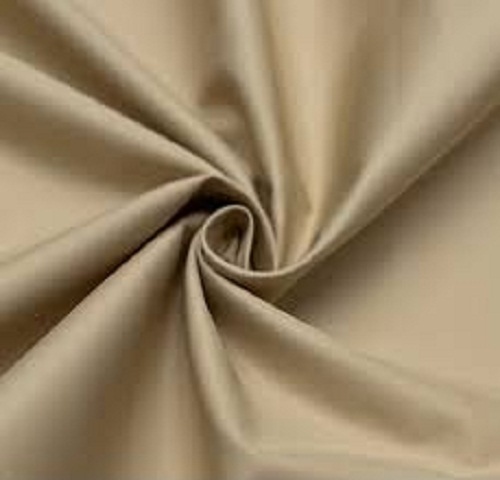 Brown Breathable And Soft Lightweighted 100% Pure Cotton Plain Dyed Fabric