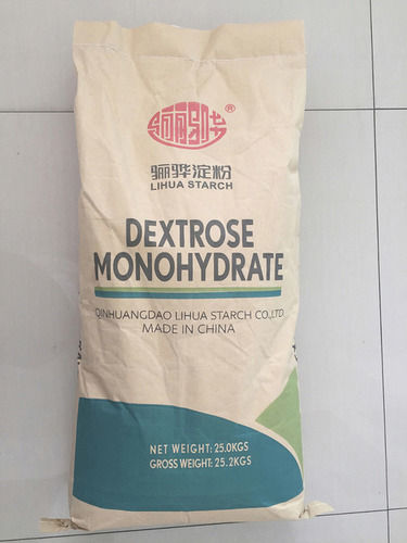 Dextrose Monohydrate - 25 kg Pack Size, White Granular Crystal Sugar | 98% Purity, High Solubility, Delicate Sweetness, Refined Quality