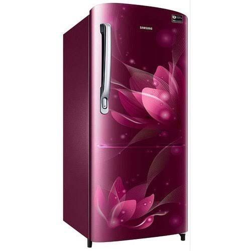 Energy Efficient Low Power Consuming Floral Printed Samsung Single Door Refrigerator