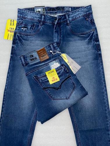 Fashionable Stretchable And Comfortable Regular Fit Blue Denim Jeans For Men  Age Group: >16 Years