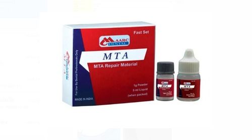 White Fast Set Aarc Dental Mta Used By Dental For Teeth Pack Of 1Gram Powder And 5 Ml Liquid