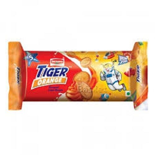 Natural Crispy And Crunchy Rich In Glucose Britannia Tiger Orange Flavor Biscuit Fat Content (%): 5 Percentage ( % )