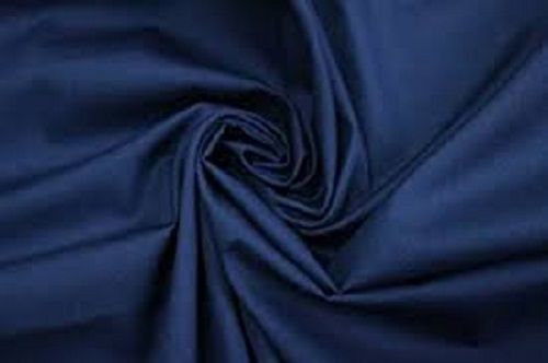 Navy Blue Breathable And Soft Lightweighted 100% Pure Cotton Plain Dyed Fabric
