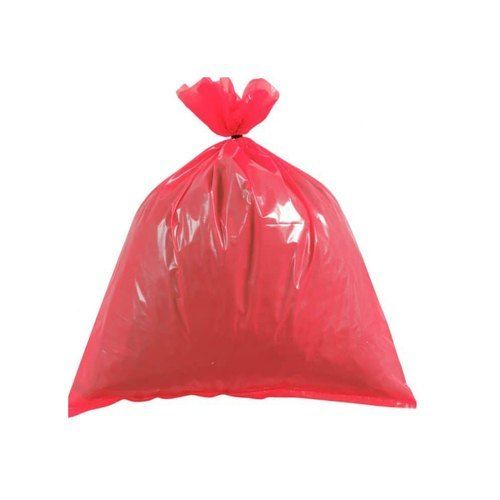 Plain Dyed Non Woven Red 19x2inch Ldpe Garbage Bags