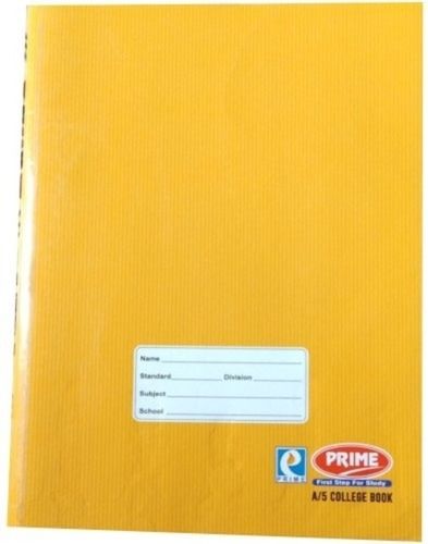 Rectangle 176 Pages White Double Side Line Soft Cover College Notebooks For Writing Uses Perfect Binding