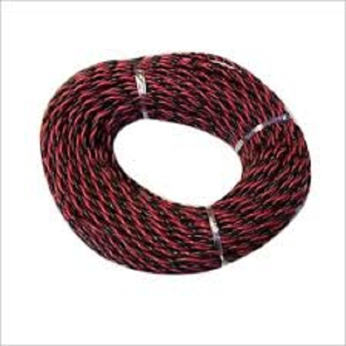 Red And Black Pvc Copper Two-Core Electrical Wire, Rated Voltage 120v, 90 Meter Length And Frequency 50-60 Hz