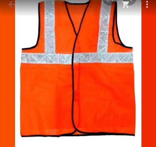 Polyester Comfortable Breathable And Durable Protective Orange Safety Jackets 