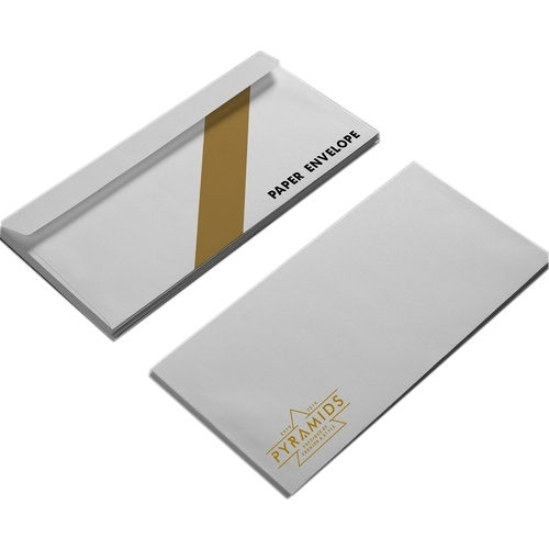 Eco Friendly White Paper Envelope For Office Usage In Rectangular Shape, For Packaging