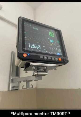 Wide Clear Display Rectangular Black Patient Multipara Monitor With Touch Screen