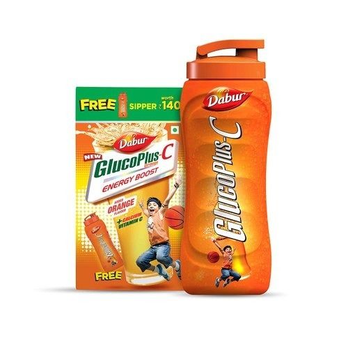 Dabur Glucose Plus-C Energy Boost Orange Flavor Powder Physical Form 