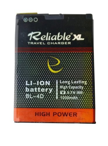 Black Flame Resistance Heat Resistance And Long Life Span Lithium-Ion Mobile Battery