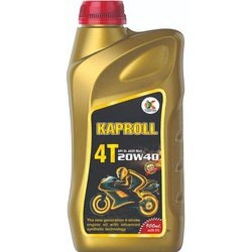 Black Long Lasting High Quality High Performance Kaproll 4T Four Stroke Engine Oil