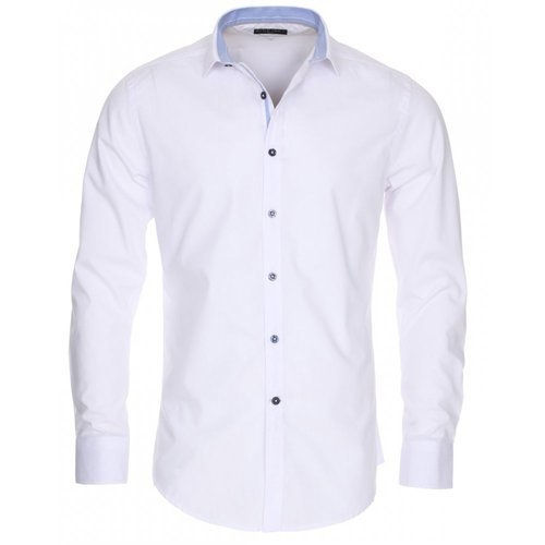 Mens Hypoallergenic Breathable And Highly Absorbent Plain White Cotton Shirt