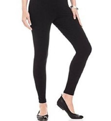 Plain Black Cotton Ladies Leggings, Stretchable And Breathable, Use For Regular Wear Decoration Material: Cloths