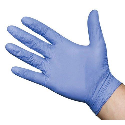 Full Finger 100% Good Quality And Disposable Plain Blue And Latex Coated Hand Gloves For Lab And Industry 