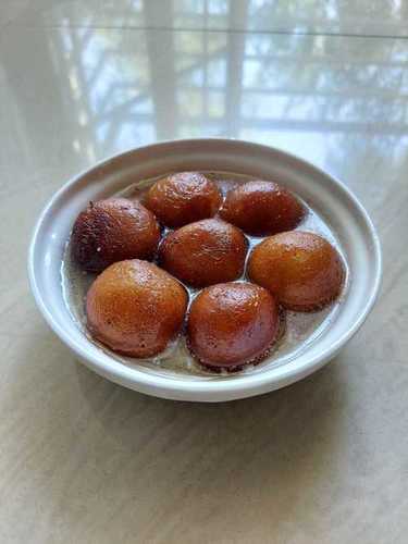 Pure Healthy Nutrient Enriched Traditional Indian Dessert Gulab Jamun