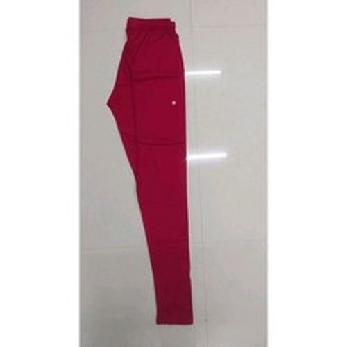 Regular Fit Pure Pink Cotton Trousers For Women, Stylish And Comfortable Decoration Material: Cloths