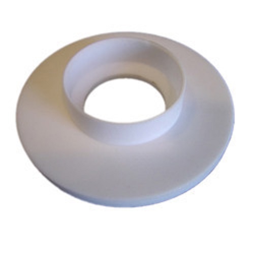 ABS Plastic Components - 5 Inch Small Rigid Round Design, Lightweight White Finish, Easy to Mold