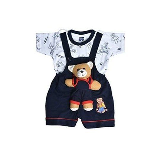 Stylish And Comfortable Skin Friendly Blue Dungree Type Baby Wear Suits Clothes Age Group: 1