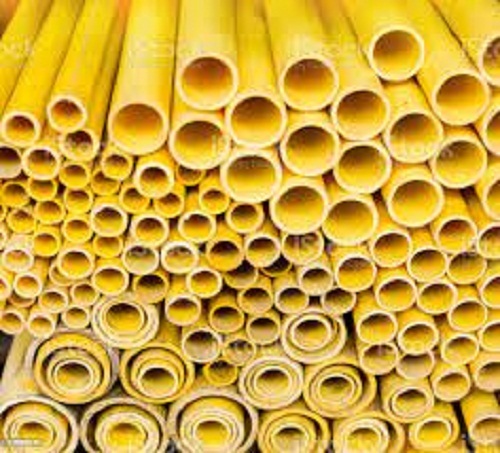 पीला हेवी-ड्यूटी क्रैक-प्रतिरोधी गोल पीवीसी प्लास्टिक पाइप, 1.3-3 मिमी मोटाई और 3-6 मीटर लंबाई मोटाई: 1.3 मिमी से 3 मिमी मिलीमीटर (मिमी)