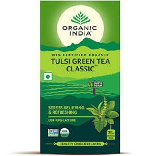 100% Pure Nutritent Enriched Organic Indian Fresh India Tulsi Green Tea