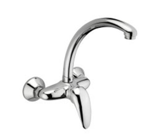 Stainless Steel 8 Inch Size Single Lever Sink Mixer Wall Mounted Tap For Bathroom