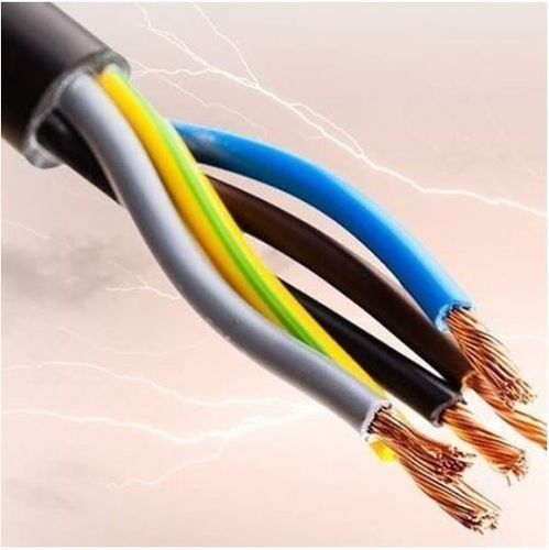 Black Round Copper Flexible Wire Cable, 50-60 Hz With 240 Volt Rated Current