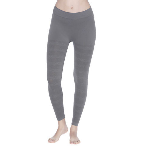 Fit And Comfortable Grey Color Polyamide Ladies Legging, Easy To Used