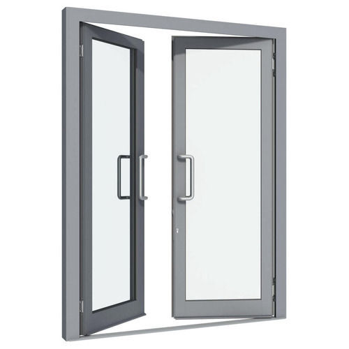 Grey Size 7 Feet Rectangular Shape Aluminium Door Frame