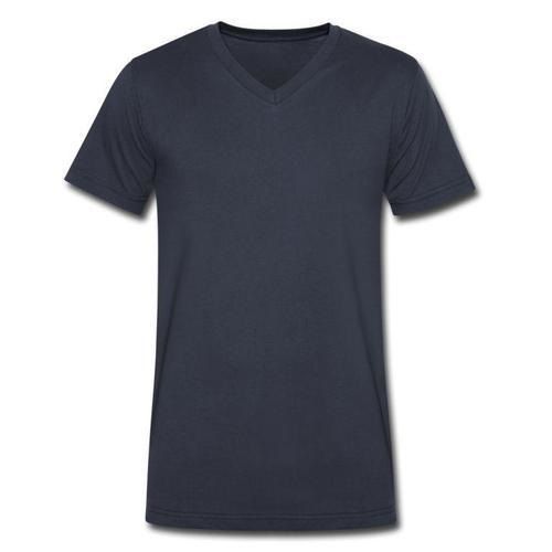 Mens Cotton Plain Black T Shirt, Half Sleeves And V Neck, Use For Casual Wear Gender: Boy