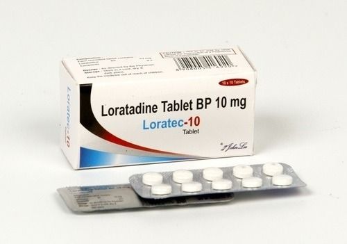 Loratec-10 Loratadine Tablet Bp 10 Mg, 10X10 Tablets Blister Pack General Medicines