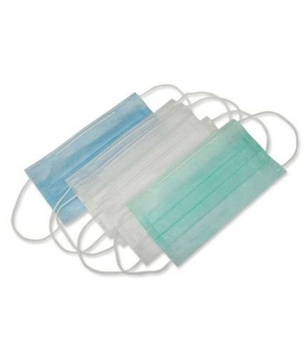 Multicolor Anti Pollution Disposable Non Woven 3 Ply Face Mask With Flexible Earloop