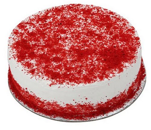 Round Shape Solid Red Velvet Cake 