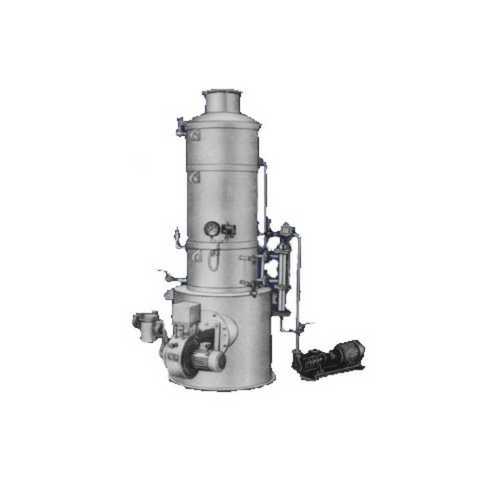 Metal Semi Automatic Steam Generator In Grey Color And Cylindrical Shape