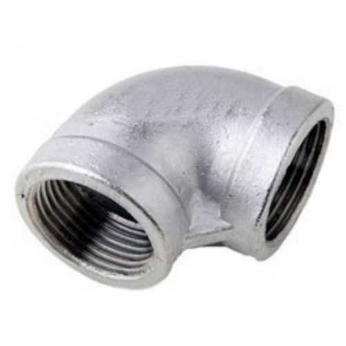 Silver Stainless Steel Pipe Elbow For Structure Pipe, 90 Degree Bend Angle